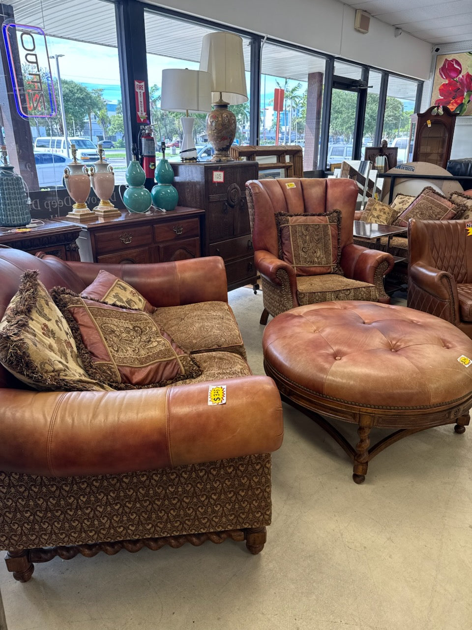 Furniture, lamps and household finds inside Off The Avenue Furniture in Lauderhill